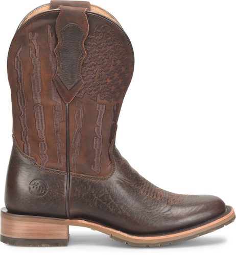 Pre-owned Double-h Boots Men's 11” Beryl U Toe Ice™ Stockman Western Boot Brown - Dh7032,