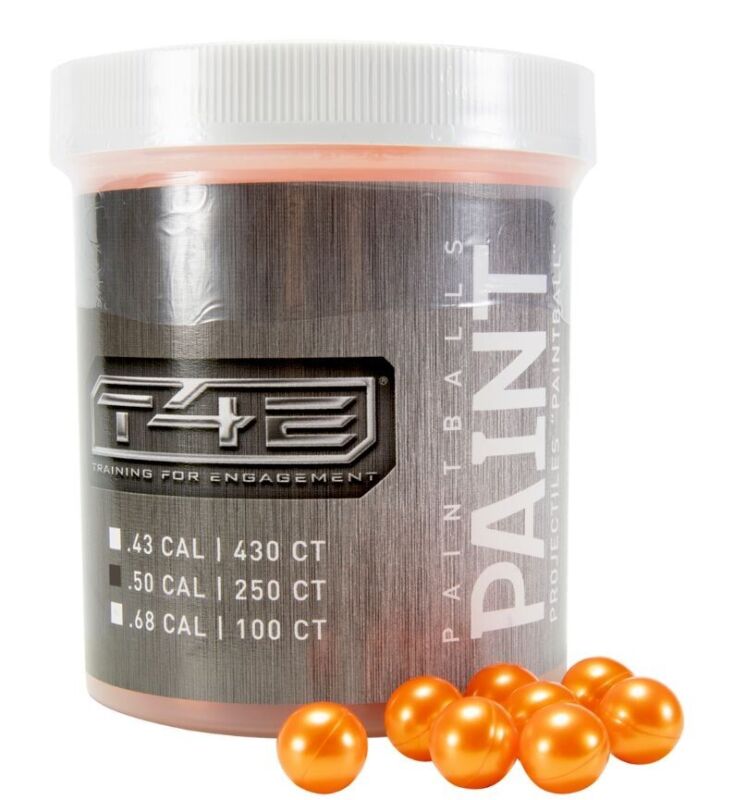 Elite Force Umarex T4E .50 Cal Paintballs 250ct Count Container Jar Orange