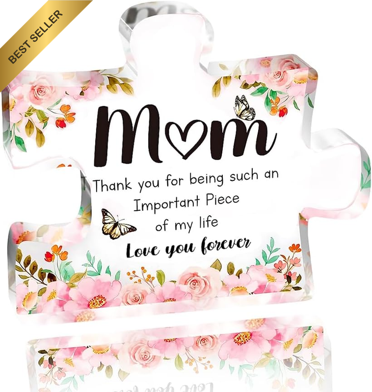 Best Mom Ever Gifts Desk Signs Decorations Mother Birthday Gift from Daughter So