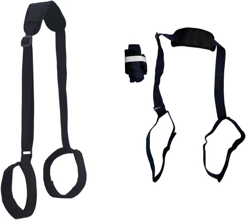 Black 2 Pack Adjustable Beach Chair Carry Strap Universal Folding Chair Carry St