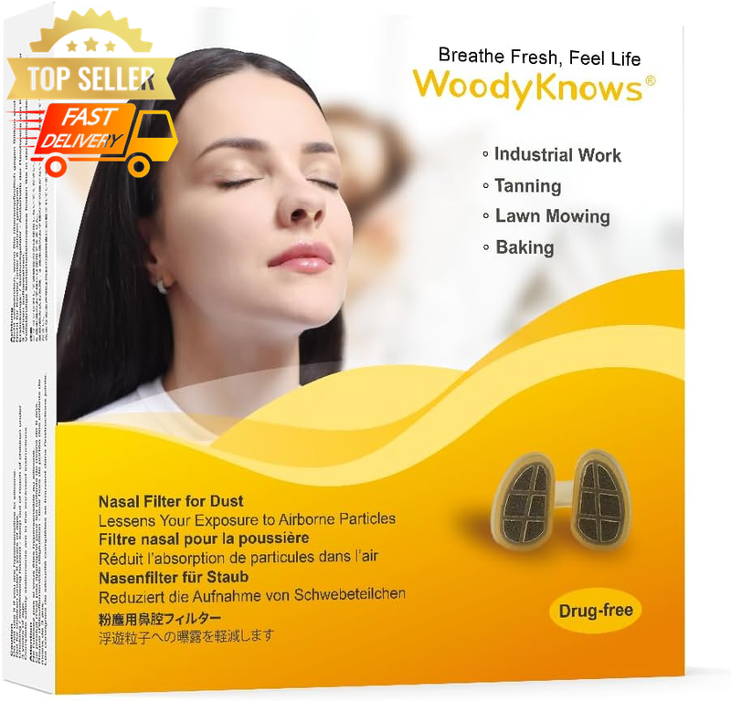 Nasal Dust Filters 4 Pack + 48 Replacements | Industrial Tanning Grooming