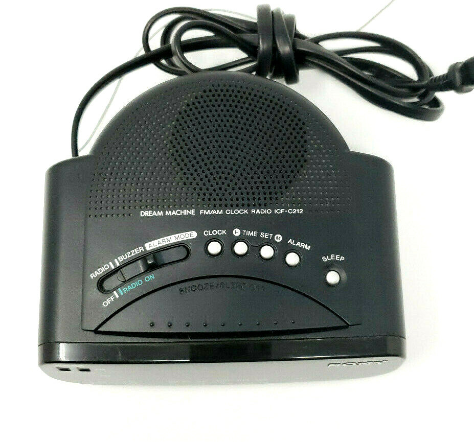 SONY ICF-C212 Dream Machine FM/AM LED Alarm Clock Radio Snooze w/ Battery Backup