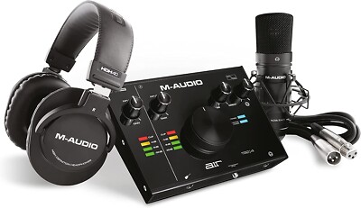 M-Audio Air 192 |4 Vocal Studio Pro USB C Audio Interface XLR Condenser Mic NEW 