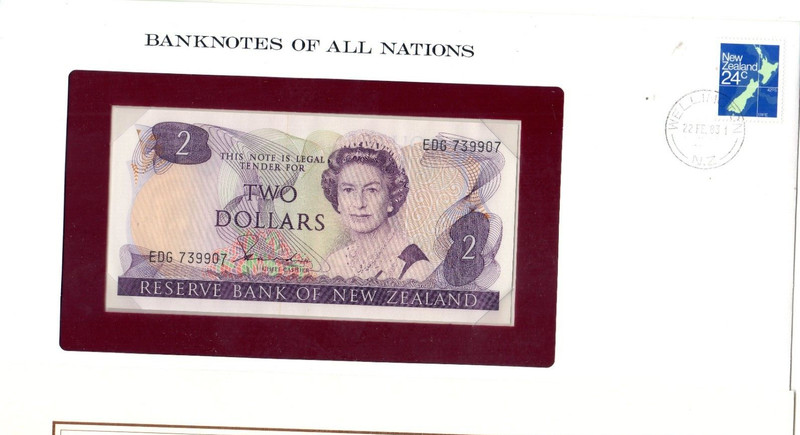 Nouvelle ZÃLande New Zealand 2 Dollar 1981 P170a Qeii Queen Elizabeth 2 Neuf Unc