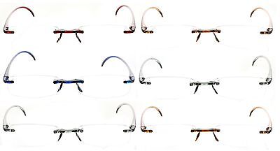 6 Pack Reading Glasses Lightweight Flexible Readers for Men and Women