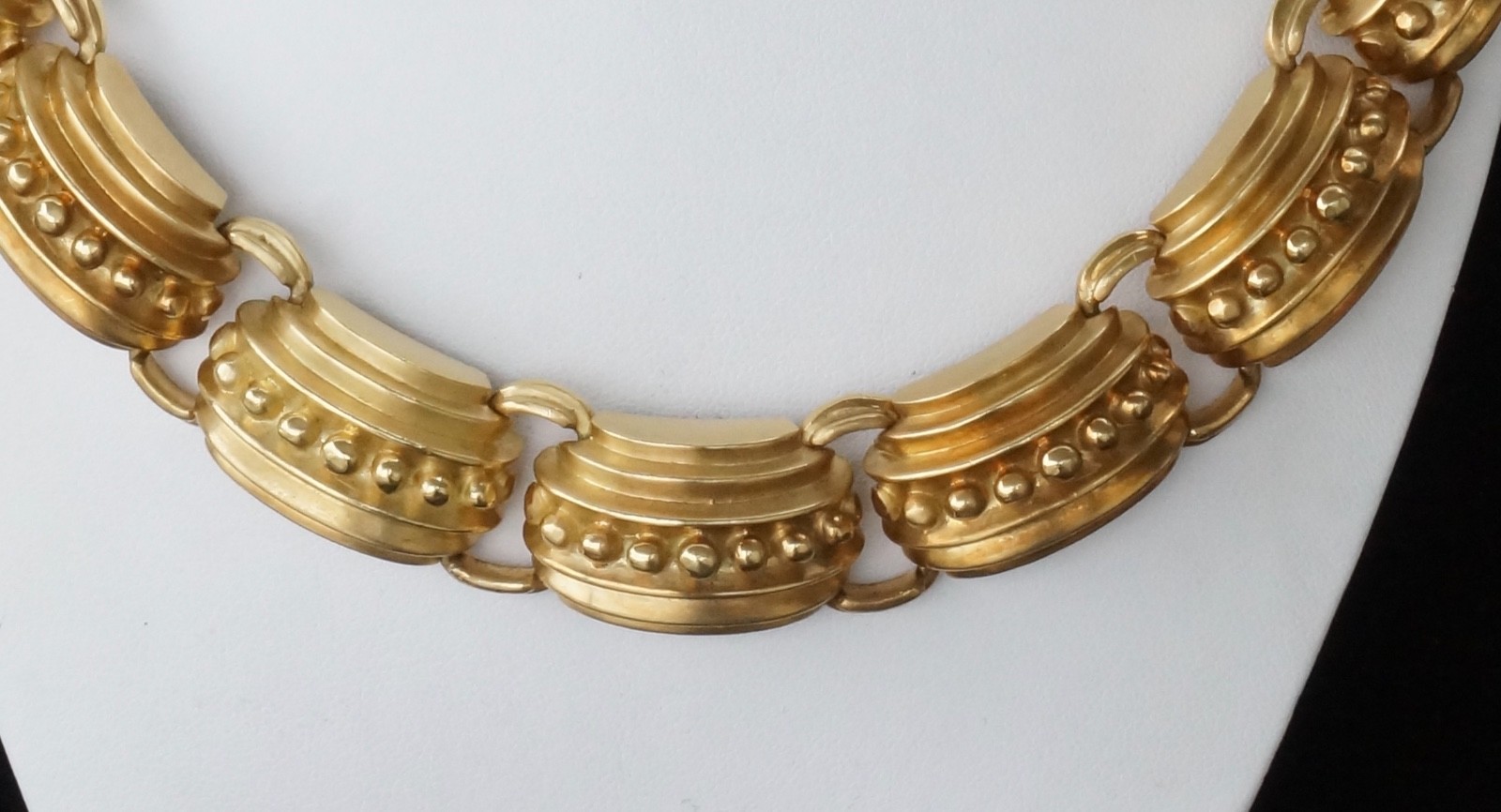 Vintage Estate Designer Marlene Stowe 18k Yellow Gold Huge Link Gold Necklace