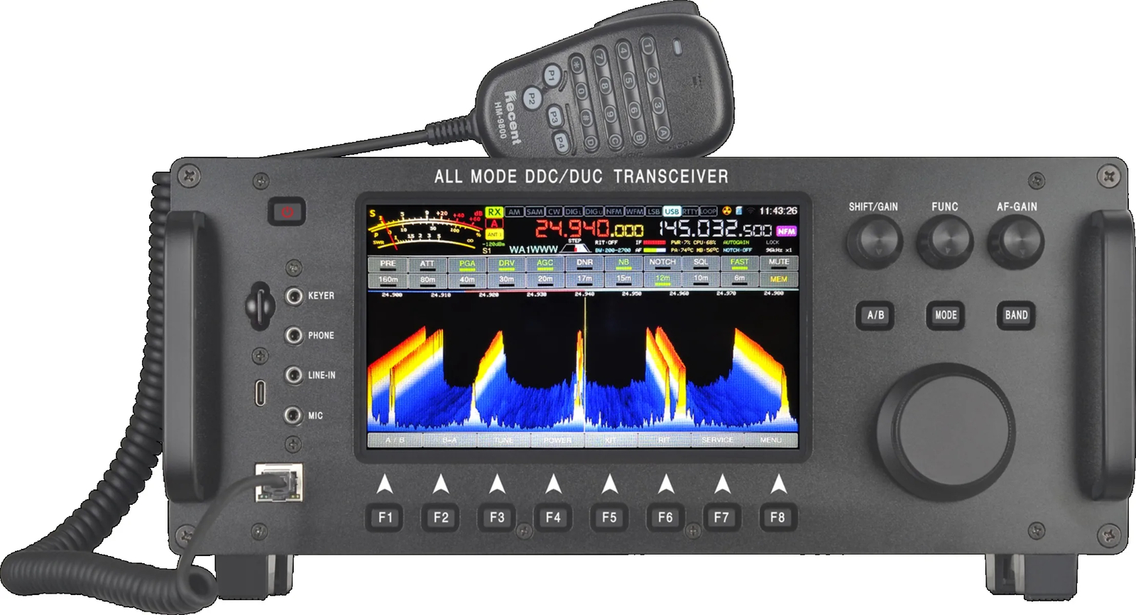 RS998 100W Mobile Radio HF VHF UHF SDR Transceiver 7 RS998 100W Mobile Radio HF VHF UHF SDR Transceiver 7