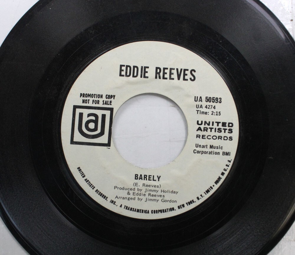Rock Promo 45 Eddie Reeves - Barely / Forgot To Forget On