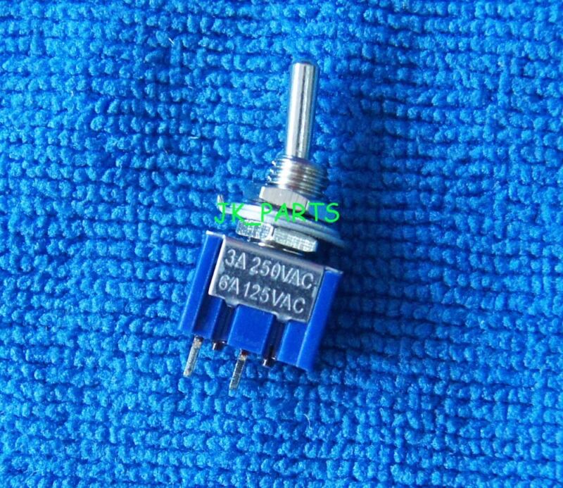 10pcs New Mts-101 2-pin Spst On-off 6a 125vac Toggle Switch 6mm