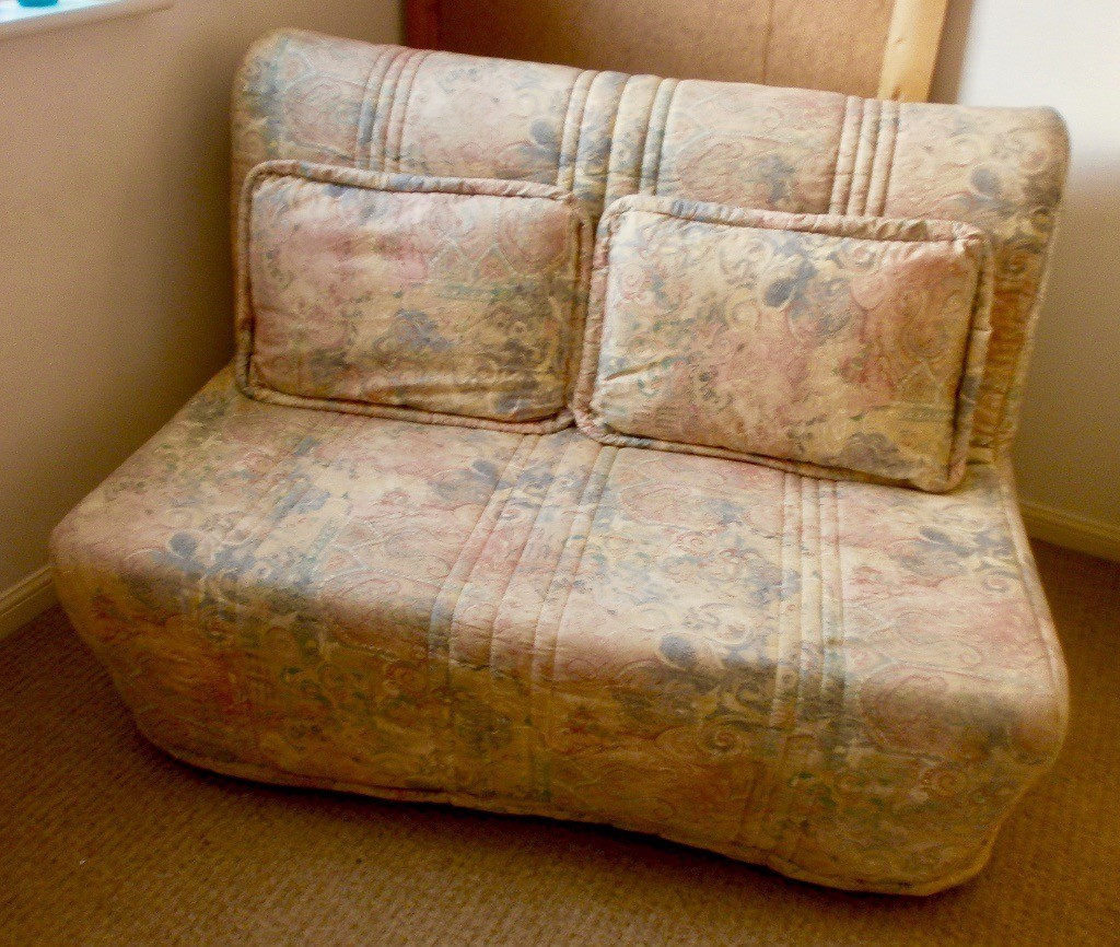 Compact 2 seater sofa bed converts to a small double bed | in Cambridge