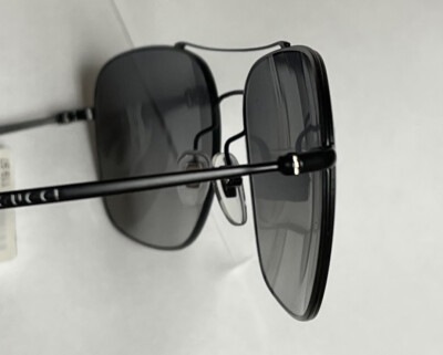 Pre-owned Gucci Aviator Techno Color 0503 Matte Black Gradient Sunglasses 2262 Unisex 005 In Gray
