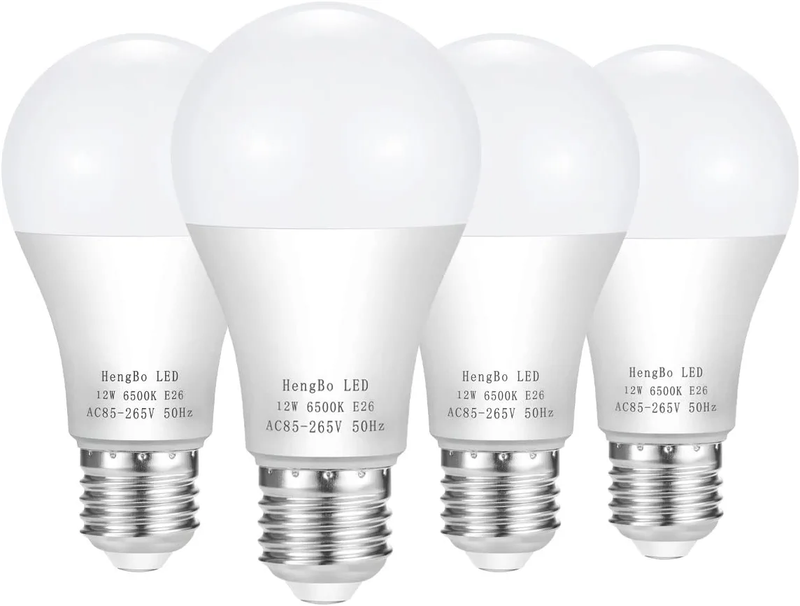 LED Light Bulbs 100 Watt Equivalent Hengbo 6500K Daylight White Light Bulb 12W