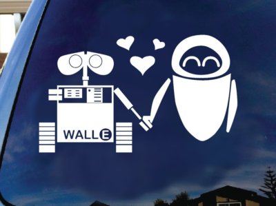 Wall-E White color car truck SUV laptop macbook mac air trackpad toolbox decal