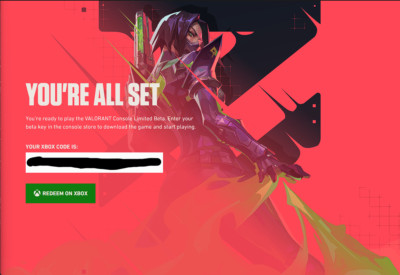 Valorant Beta Code For Console (Xbox Or PS5) READY AND IN HAND
