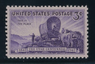 US Stamp #950 UTAH 3c - PSE CERT - SUPERB 98 - MNH - SMQ $55.00