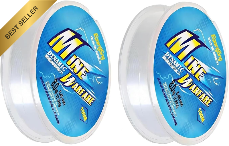2 Rolls Clear Nylon Fishing Line Strong Durable Wire for Hanging Decorations