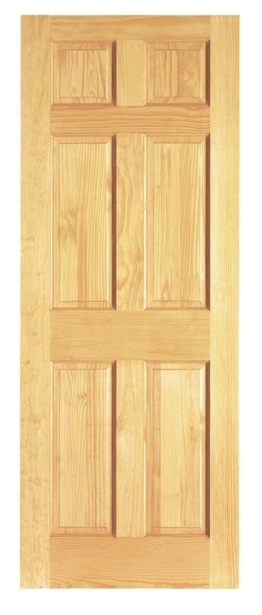 Wickes Durham Clear Pine 6 Panel Internal Door 1981mm X 762mm