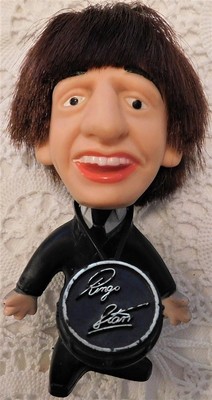 Beatles Remco Doll Set of Four Hard Body Dolls with Instruments and Boxes