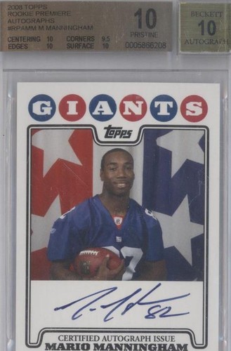 2008 Topps Mario Manningham #RPA-MM