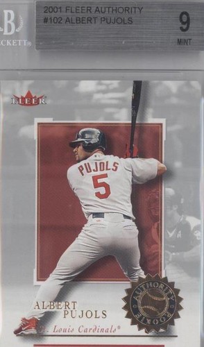 Albert Pujols 2001 Fleer Platinum Team Leaders Rookie Card