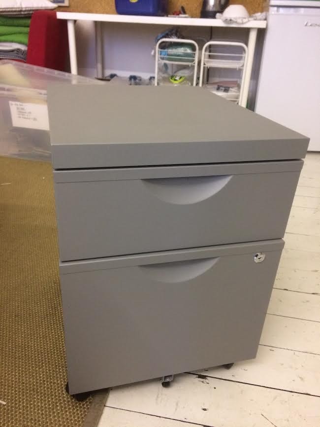 Ikea Erik Slate Grey Assembled Drawer Unit W 2 Drawers On