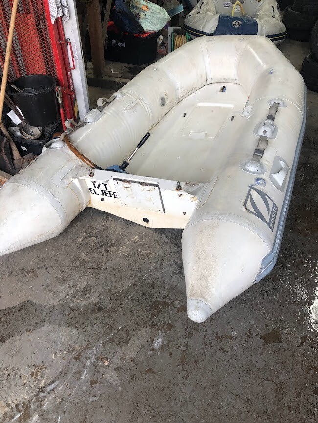 2.75m Zodiac RIBDingy (GRP hull) and 2.5hp Mariner outboard engine