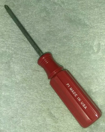 Vintage Craftsman USA Red Handle Phillips Screwdriver P1 41760 U PR 6