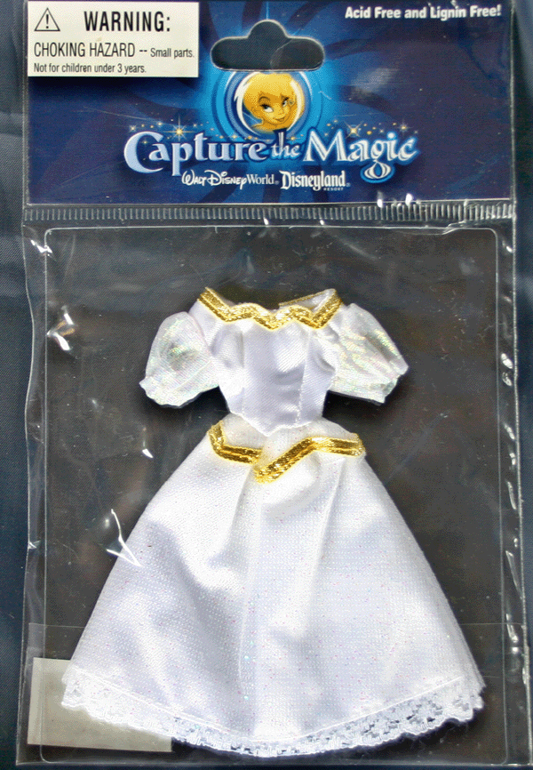DISNEY PARK SCRAPBOOK PHOTO ALBUM PRINCESS CINDERELLA DRESS FABRIC GOWN NEW