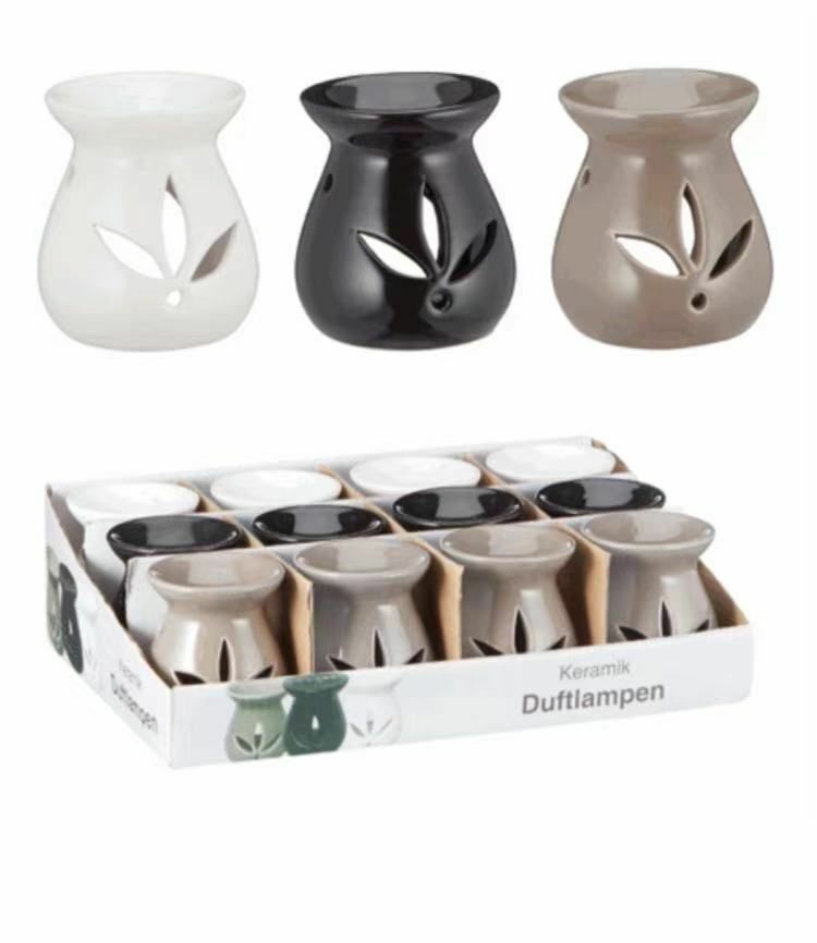 Set 12 Pezzi Brucia Essenze In Ceramica Colorata sus