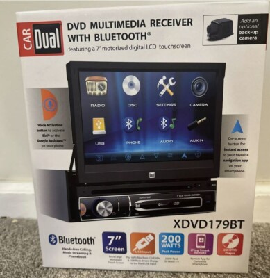 Dual Electronics XDVD179BT 7 inch Car Stereo Touch Screen CD/DVD Bluetooth