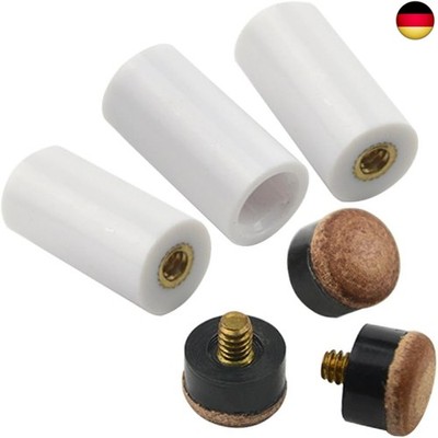 BGTXINGI 15 Set (30 Stück) Billard Queue Weiß Aderendhülsen mit Super Queue Sc