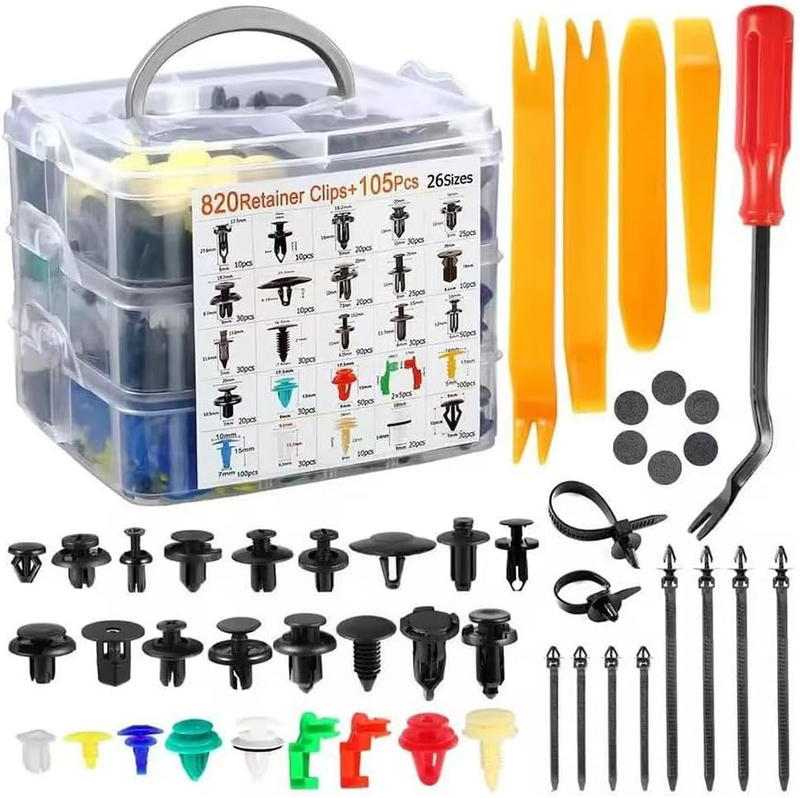Car Trim Removal Tool Ki,Complete Varieties 820 Pcs Car Trim Removal Tool Kit Re