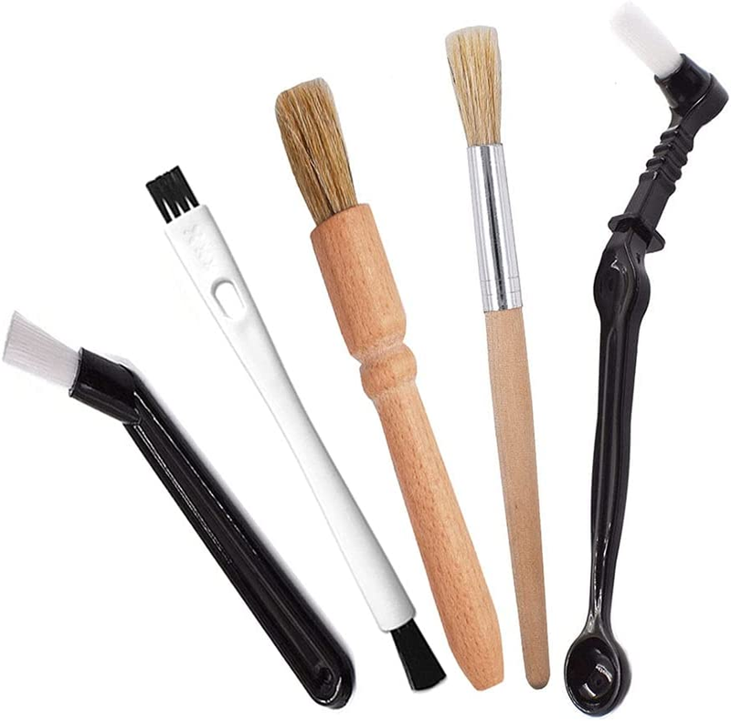 Coffee Brush Set Professional Espresso Brush Kit Include Wooden Coffee Grinder M