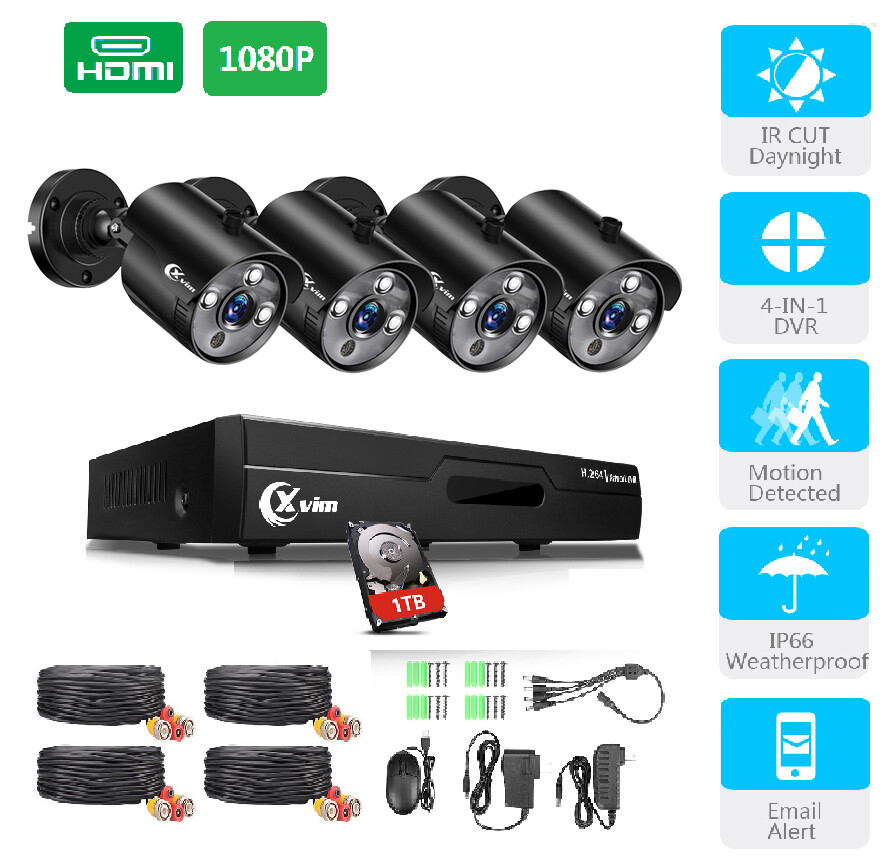 XVIM 1080P Outdoor Security Camera System CCTV Wired
