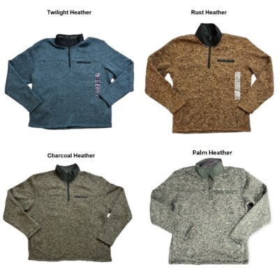 

Eddie Bauer Мужской флисовый пуловер с нагрудным карманом на кнопках и молнией 1/4