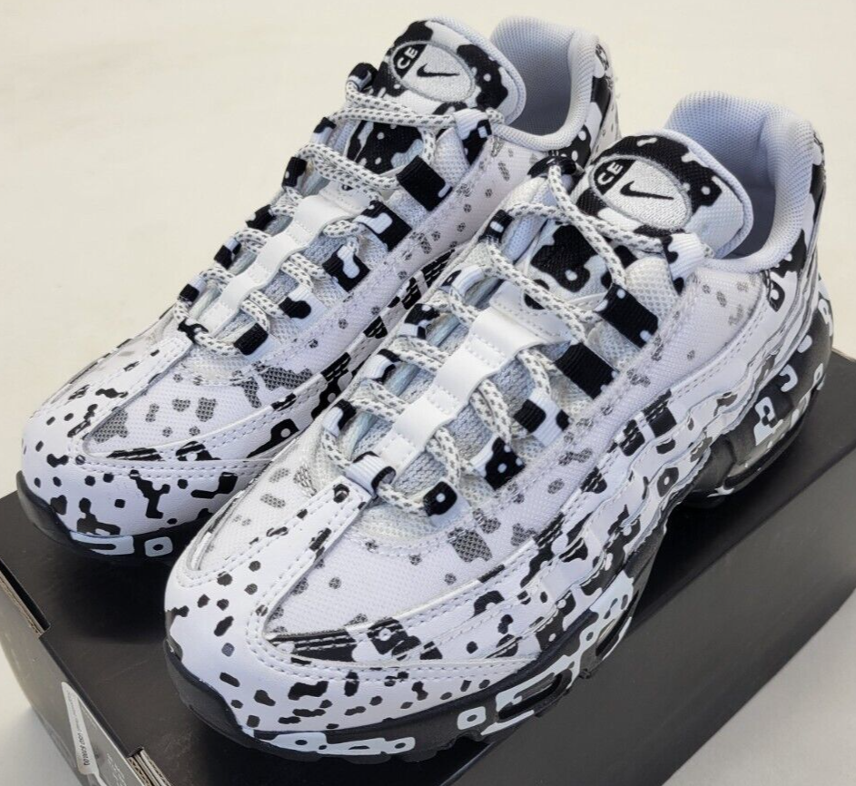 Nike Air Max 95 Cav Empt Digi Camo White Black Size 4Y Youth Shoes ...