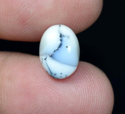 4.00 Cts. 100% Natural Dendrite Opal Oval Cabochon Flat Back Loose Gemstones