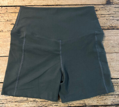 Evolution And Creation Womens Size M Olive Biker Shorts NWOT