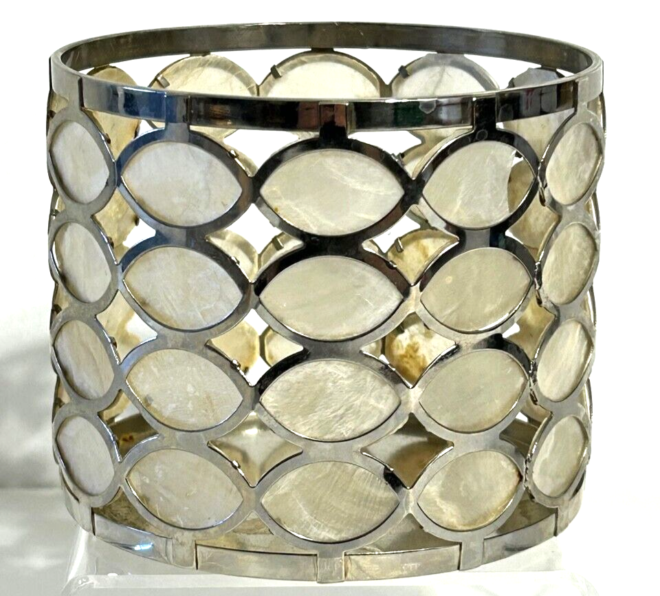 3 Wick Silver Capiz Shell              H4