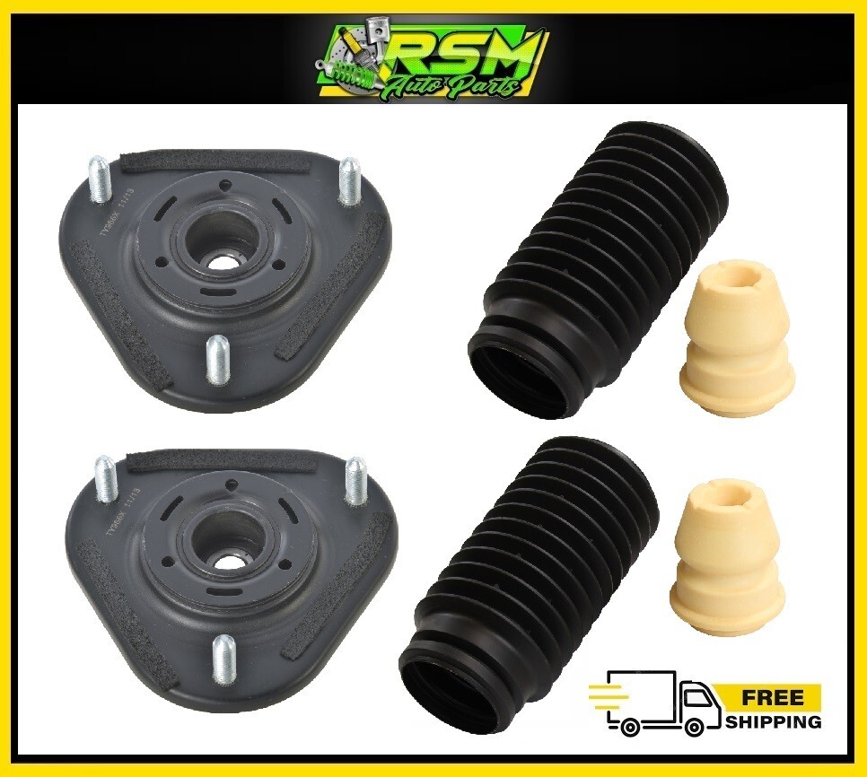 PAIR Corolla 09-19 Matrix 09-13 Front Strut Mount & Bellow Cushion Kit 6pcs