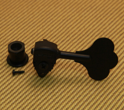 20670B Hipshot USA HB6C Black Bass Tuner 3/8'' Post Clover Key