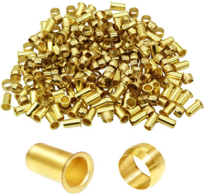 Beduan Brass Compression Fitting, 6mm Tube OD*4mm Tube ID Compression Sleeve Fer