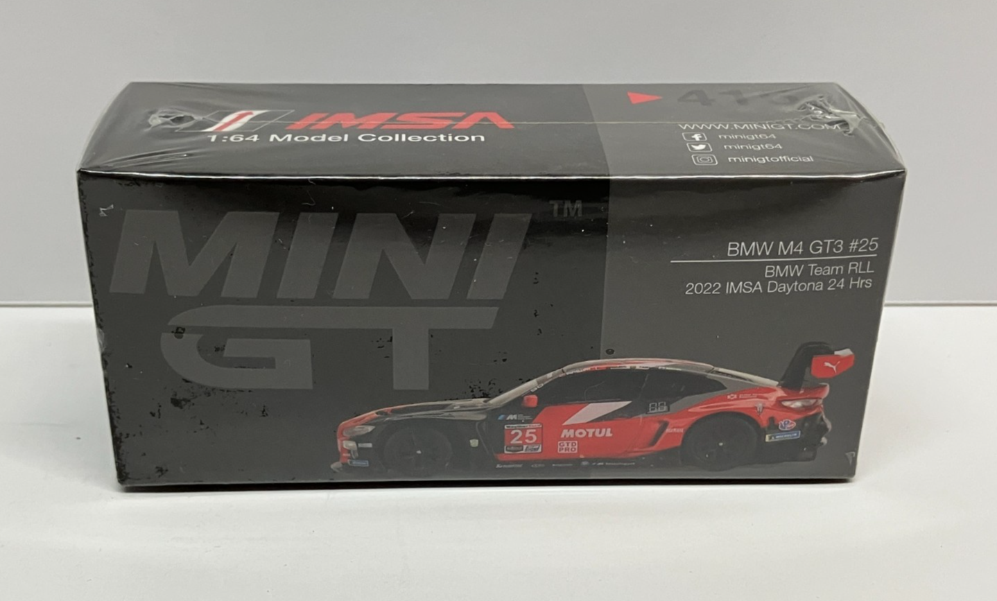 ミニカー MINI GT BMW M4 GT3 #25 MINI GT Team RLL MINI GT 1:64 BMW M4 GT3 #25 RLL 2022 IMSA Daytona 24 Hrs