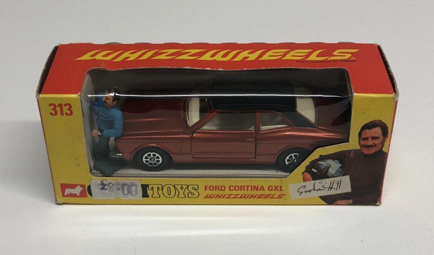 Corgi Toys 313 FORD CORTINA GXL Graham Hill WHIZZWHEELS