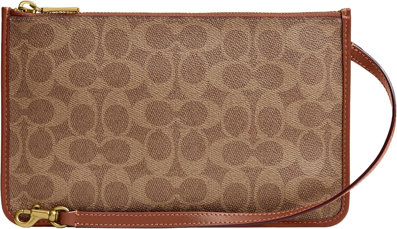 Coach Coated Canvas Signature Zip Pouch