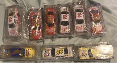 Lot of 9 Charlotte Motor Speedway Program Cars NASCAR + bonus cars Coca Cola etc