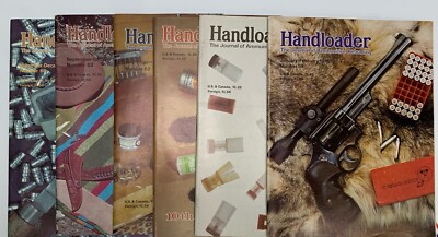 1976 Handloader The Journal Of Ammunition Reloading Magazine Full Year 6 Issues