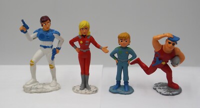 4x Captain Future-Schleich-Figur ca. 6,5-8,5 cm Otto, Joan,Captain Future, Ken