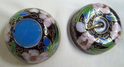 Vintage Cloisonne Trinket Box/Pill Box 2