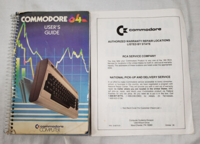 Commodore 64 Computer User's Guide Instructions Manual C64